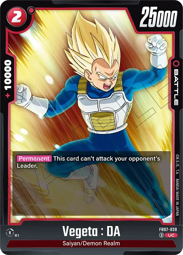 Vegeta : DA, Wish For Shenron FB07-020