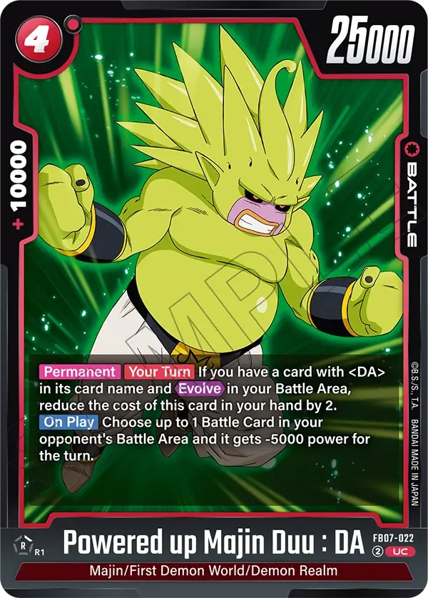 Powered up Majin Duu : DA, Wish For Shenron FB07-022