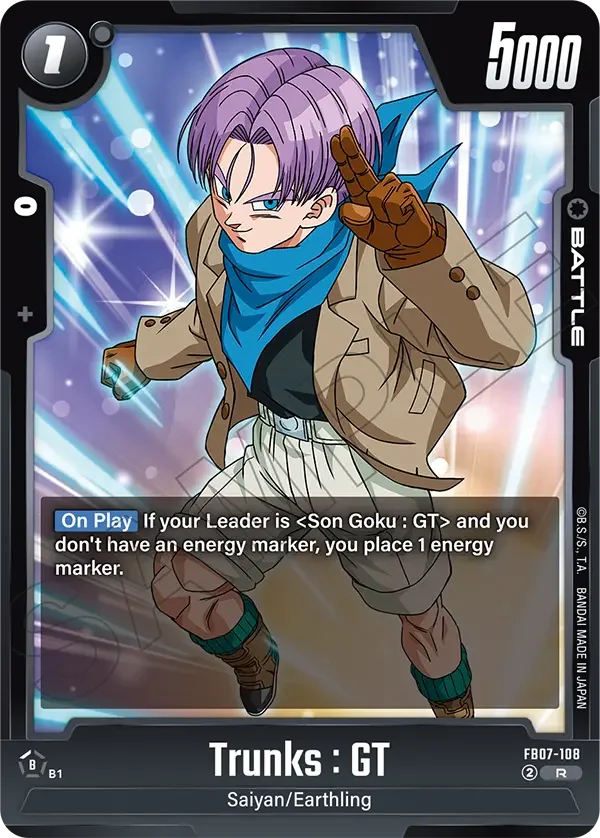 Trunks : GT, Wish For Shenron FB07-108