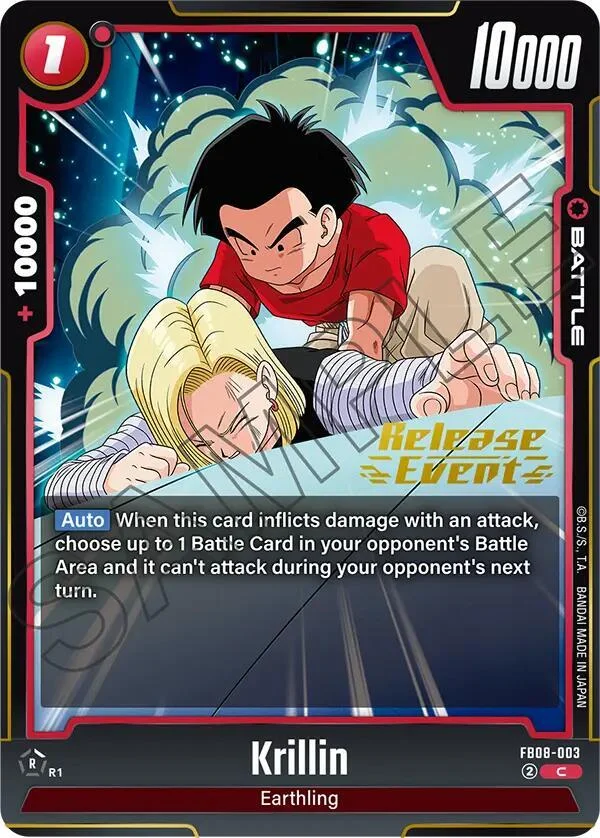 Krillin, Saiyan's Pride Release Event Cards FB08-003