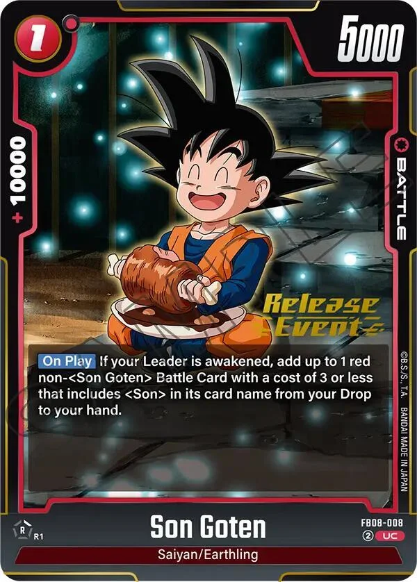 Son Goten, Saiyan's Pride Release Event Cards FB08-008