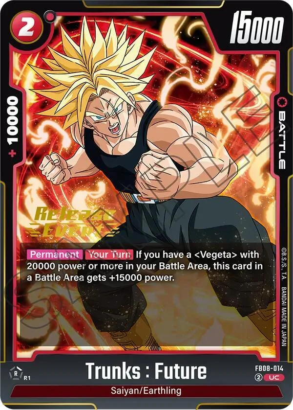 Trunks : Future, Saiyan's Pride Release Event Cards FB08-014