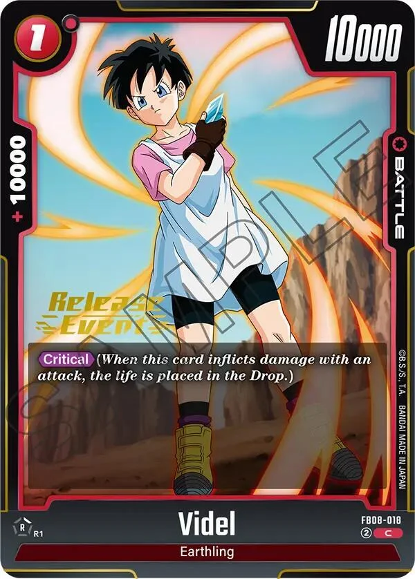Videl, Saiyan's Pride Release Event Cards FB08-018