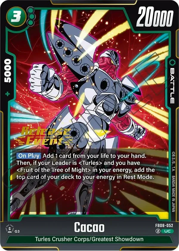 Cacao, Saiyan's Pride Release Event Cards FB08-052