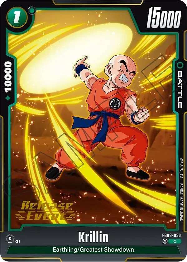 Krillin, Saiyan's Pride Release Event Cards FB08-053