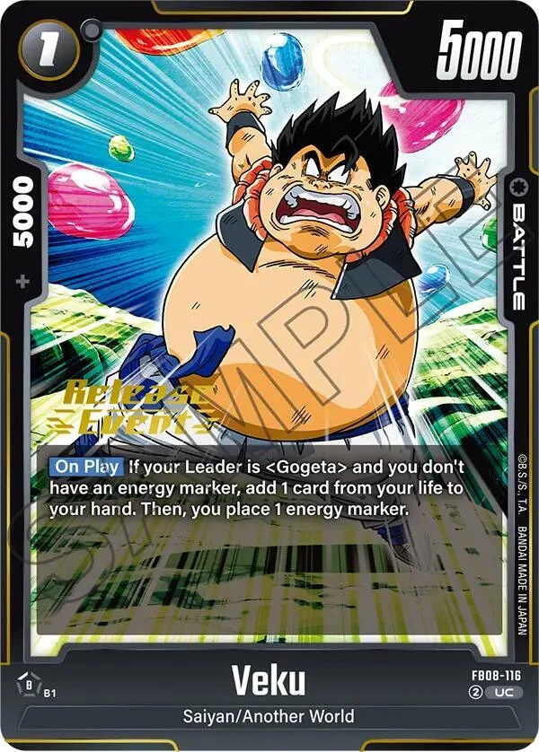 Veku, Saiyan's Pride Release Event Cards FB08-116