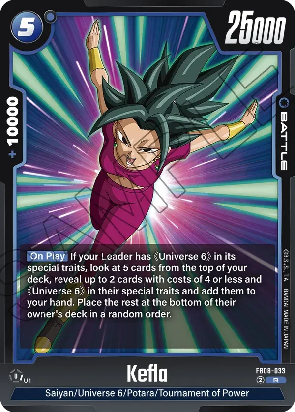 Kefla, Saiyan's Pride FB08-033