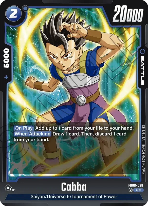 Cabba, Saiyan's Pride FB08-028
