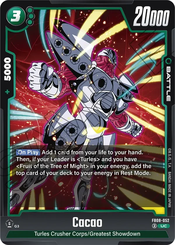 Cacao, Saiyan's Pride FB08-052