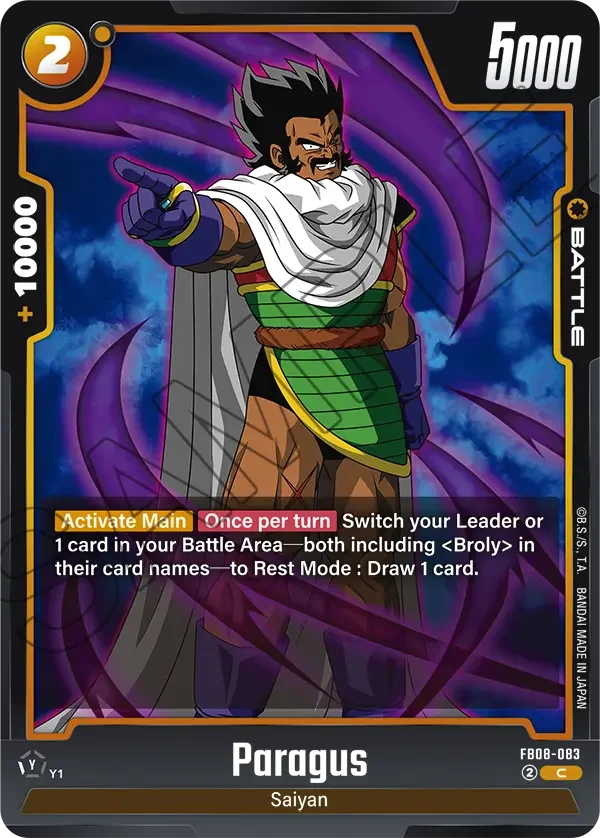 Paragus, Saiyan's Pride FB08-083