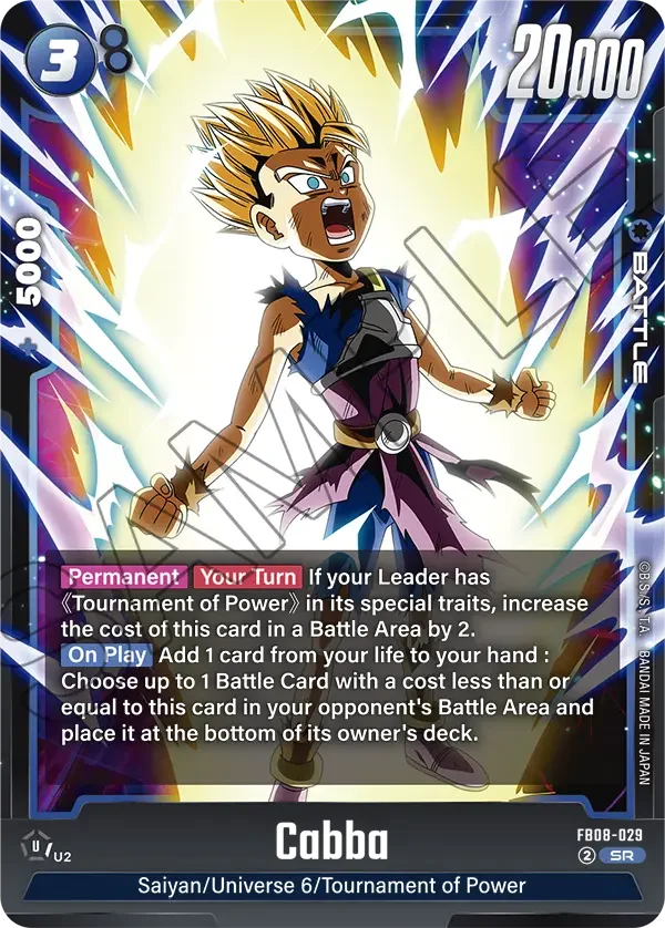 Cabba, Saiyan's Pride FB08-029