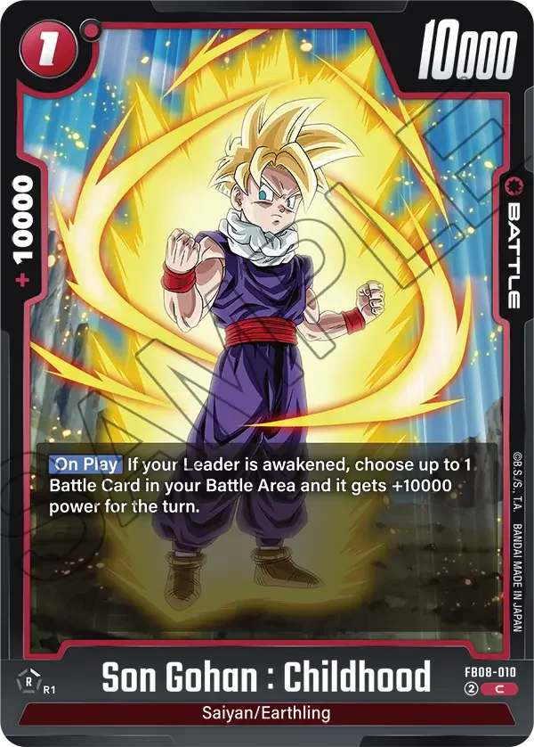 Son Gohan : Childhood, Saiyan's Pride FB08-010
