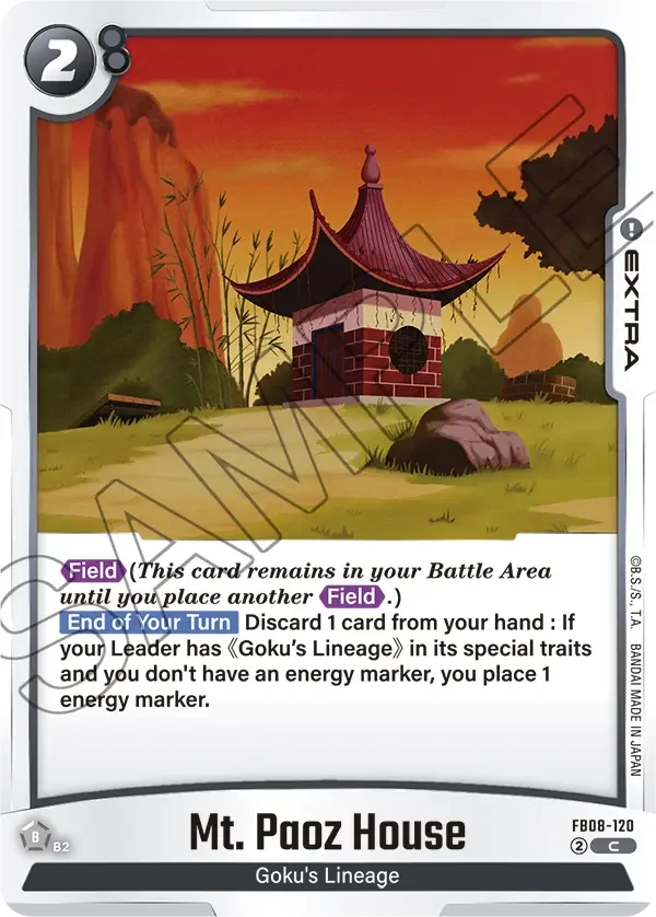 Mt. Paoz House, Saiyan's Pride FB08-120