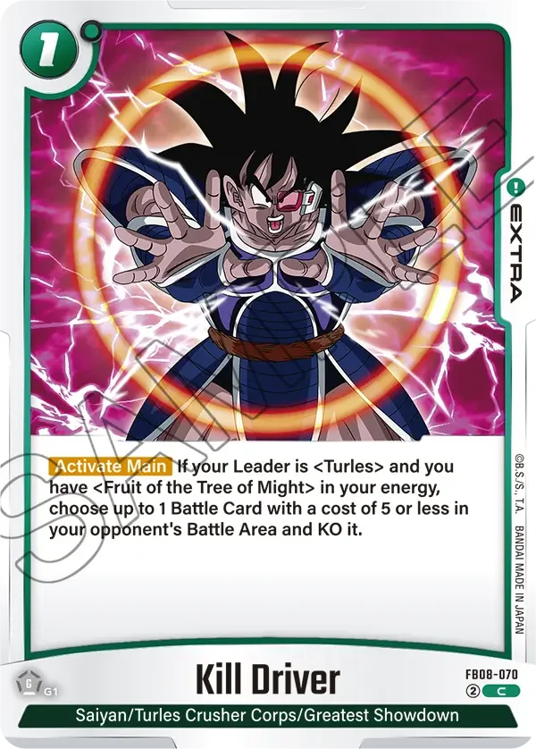 Kill Driver, Saiyan's Pride FB08-070