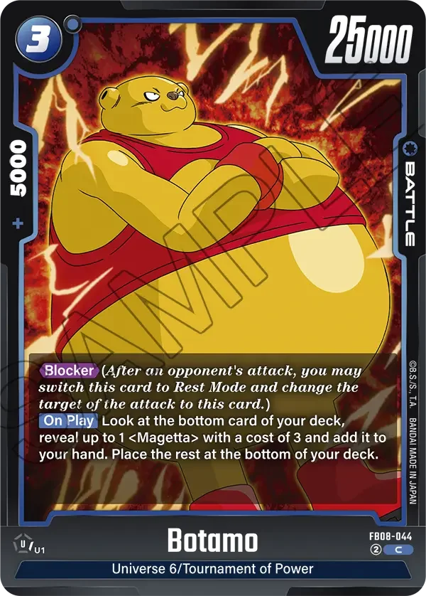 Botamo, Saiyan's Pride FB08-044