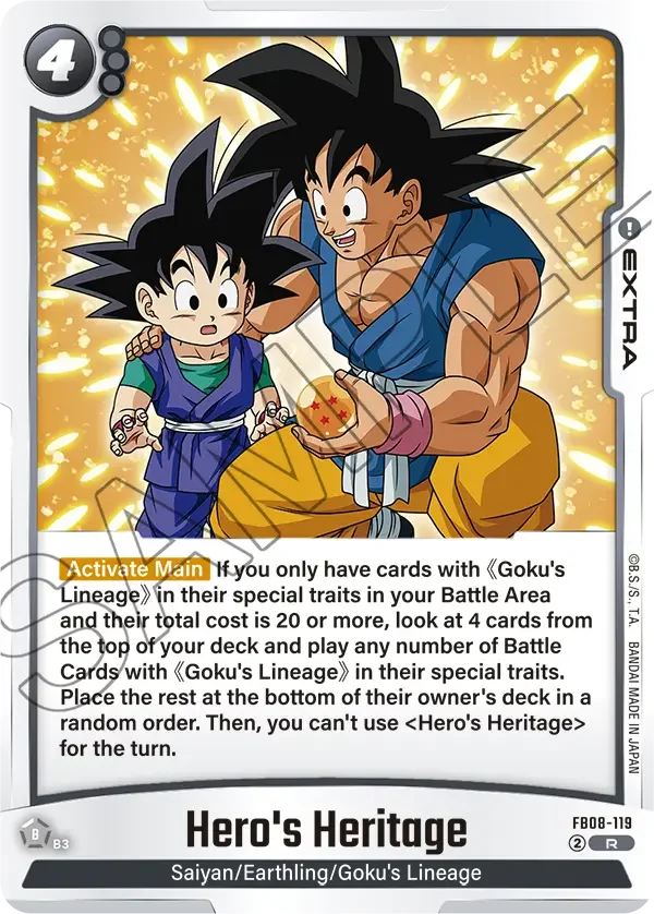 Hero's Heritage, Saiyan's Pride FB08-119
