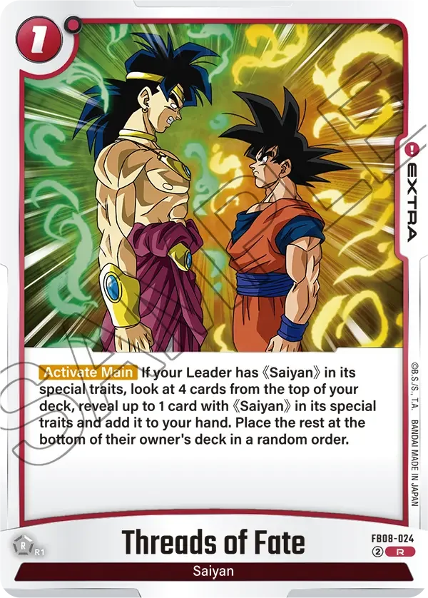 Threads of Fate, Saiyan's Pride FB08-024