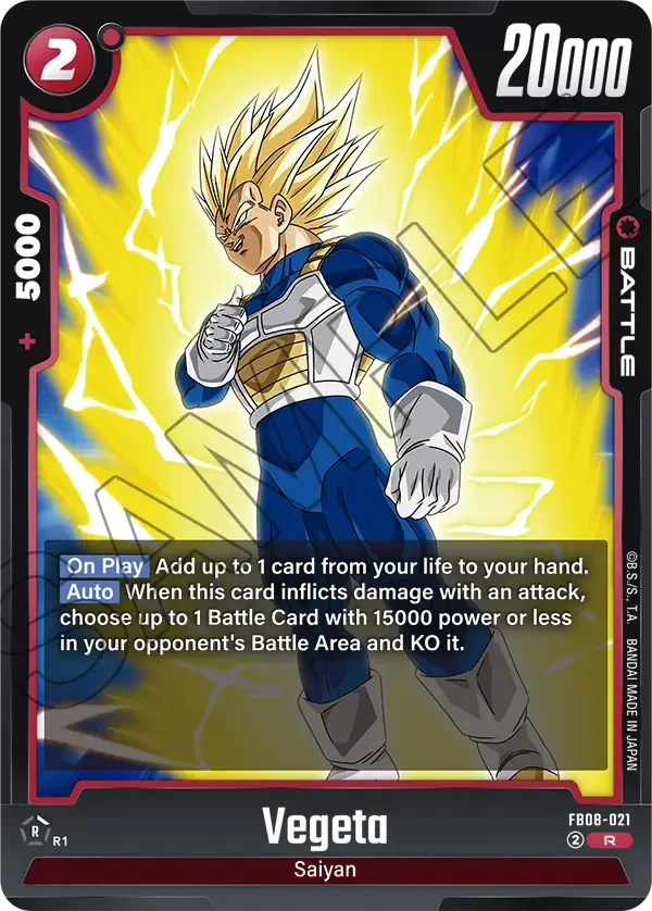 Vegeta, Saiyan's Pride FB08-021