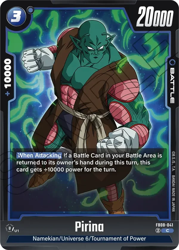 Pirina, Saiyan's Pride FB08-041