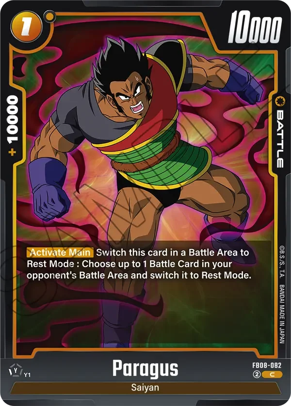 Paragus, Saiyan's Pride FB08-082
