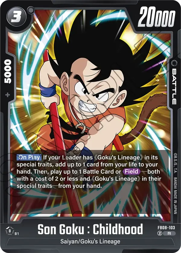 Son Goku : Childhood, Saiyan's Pride FB08-103
