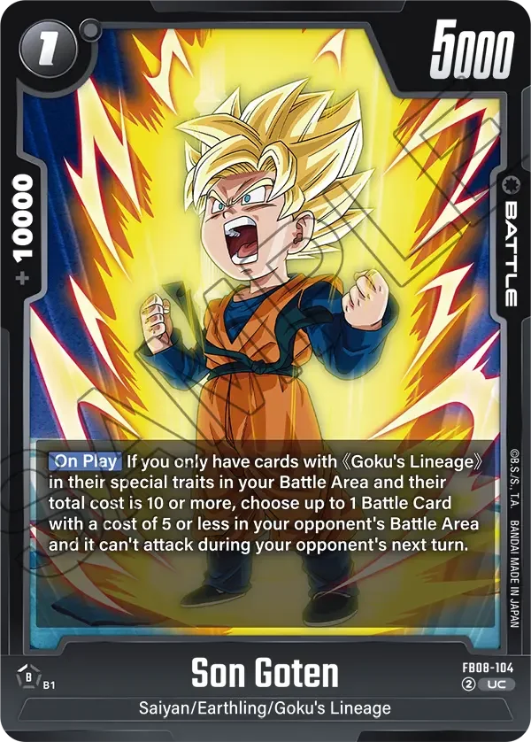 Son Goten, Saiyan's Pride FB08-104