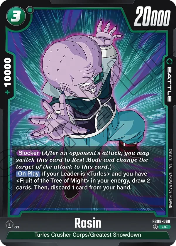 Rasin, Saiyan's Pride FB08-068