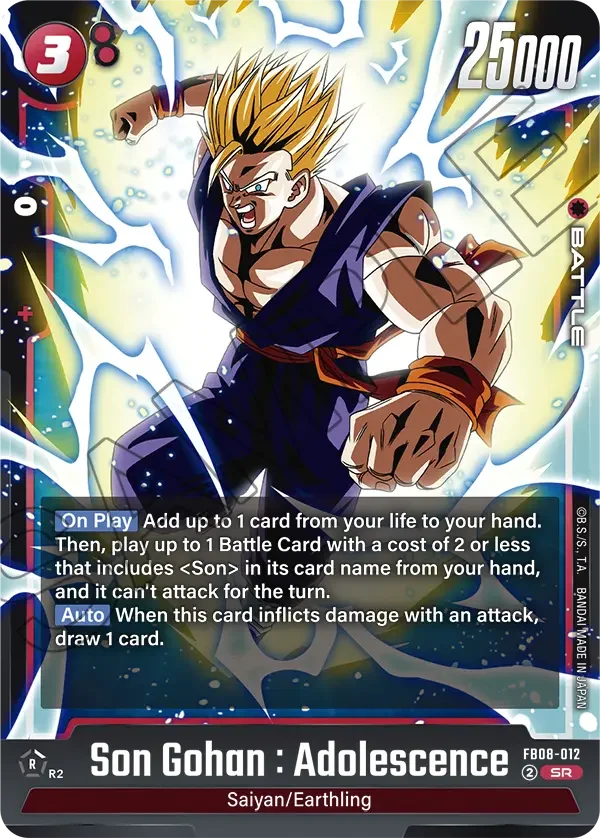 Son Gohan : Adolescence, Saiyan's Pride FB08-012