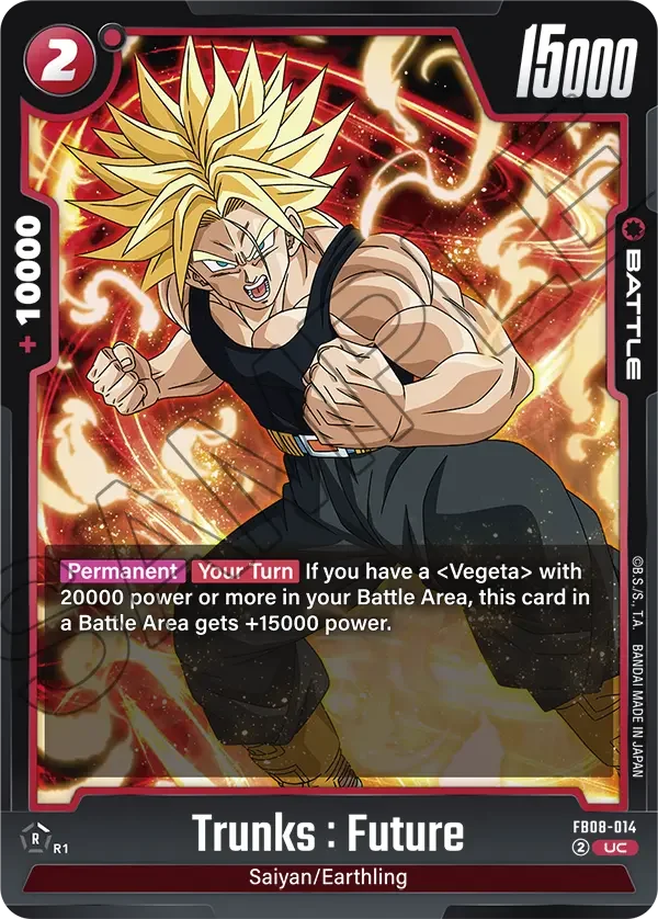 Trunks : Future, Saiyan's Pride FB08-014