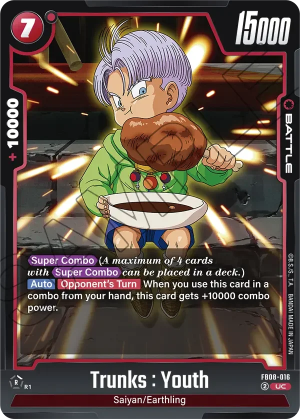 Trunks : Youth, Saiyan's Pride FB08-016
