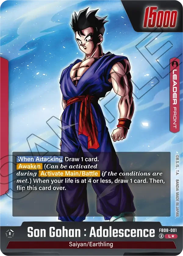 Son Gohan : Adolescence, Saiyan's Pride FB08-001