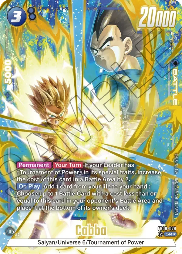 Cabba, Saiyan's Pride FB08-029