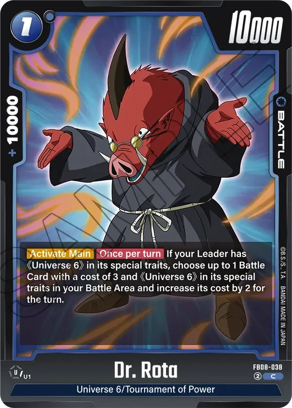 Dr. Rota, Saiyan's Pride FB08-038