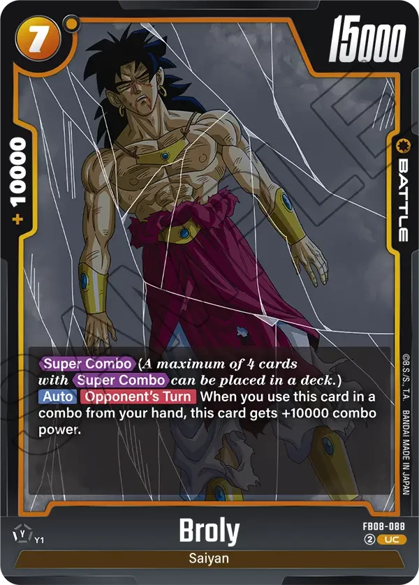 Broly, Saiyan's Pride FB08-088