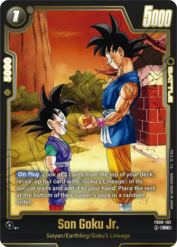 Son Goku Jr., Saiyan's Pride FB08-102