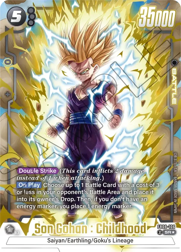 Son Gohan : Childhood, Saiyan's Pride FB08-106