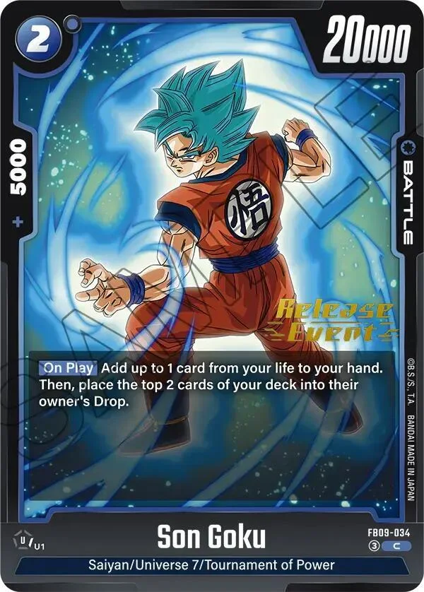 Son Goku, Dual Evolution Release Event Cards FB09-034