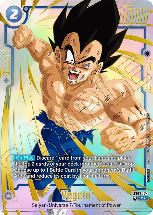 Vegeta, Dual Evolution Release Event Cards FB09-043
