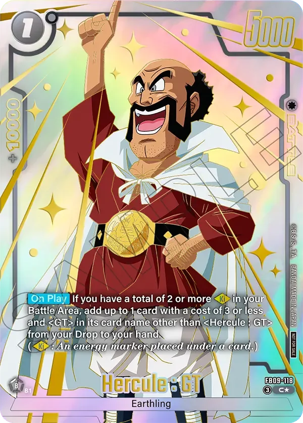 Hercule : GT, Dual Evolution Release Event Cards FB09-118