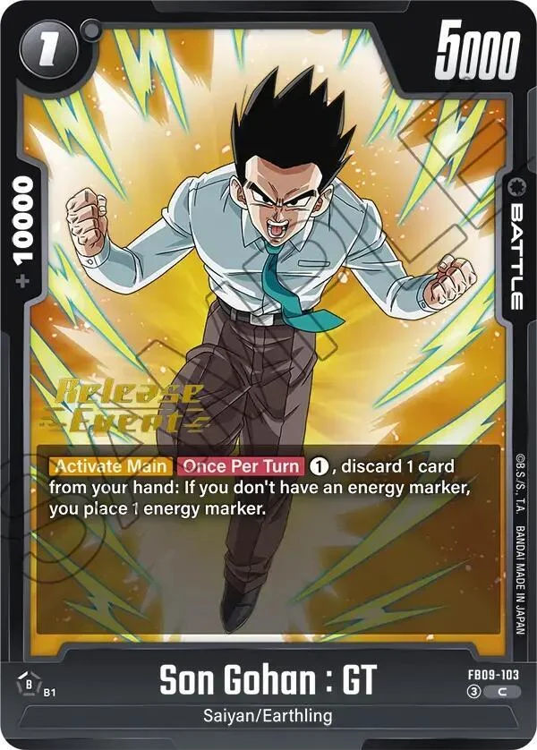 Son Gohan : GT, Dual Evolution Release Event Cards FB09-103