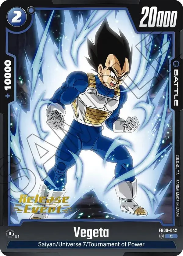 Vegeta, Dual Evolution Release Event Cards FB09-042