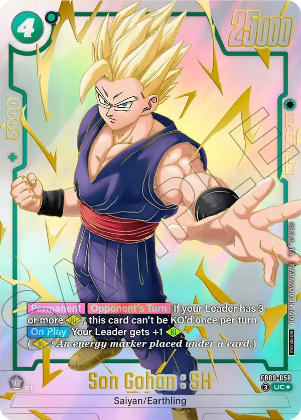 Son Gohan : SH, Dual Evolution Release Event Cards FB09-058