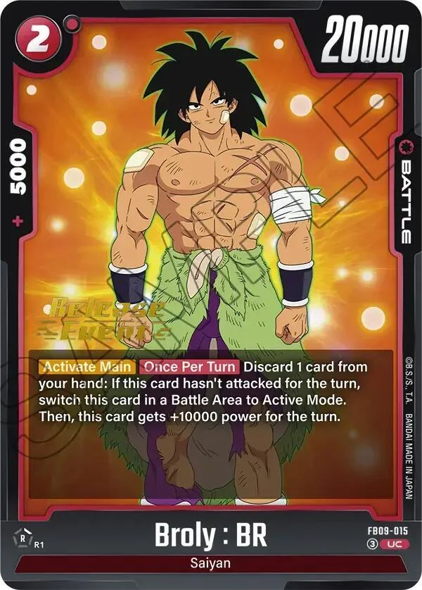 Broly : BR, Dual Evolution Release Event Cards FB09-015