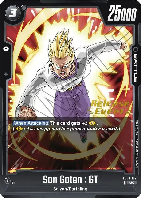 Son Goten : GT, Dual Evolution Release Event Cards FB09-102