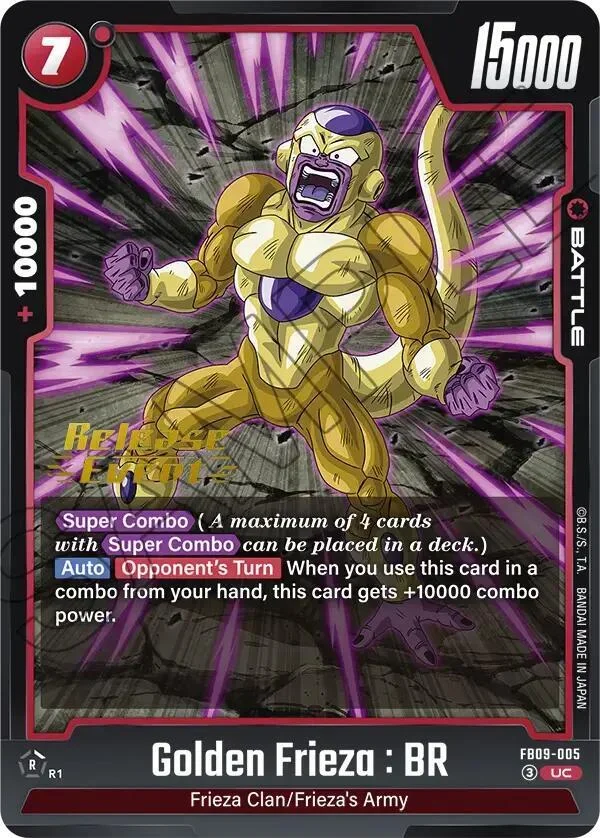 Golden Frieza : BR, Dual Evolution Release Event Cards FB09-005