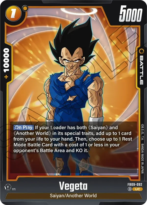 Vegeta, Dual Evolution FB09-092