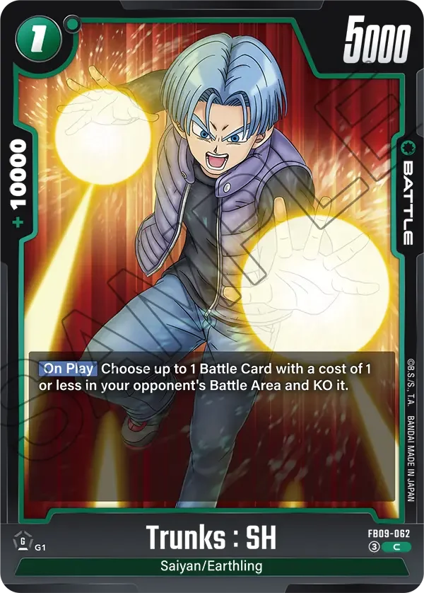 Trunks : SH, Dual Evolution FB09-062