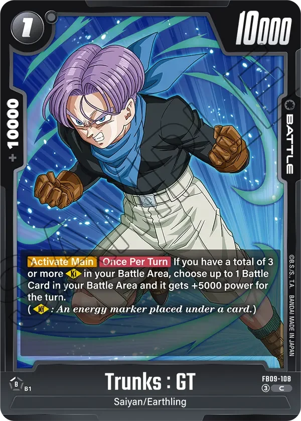 Trunks : GT, Dual Evolution FB09-108
