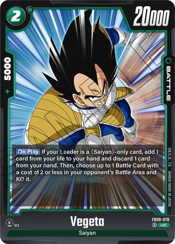Vegeta, Dual Evolution FB09-070