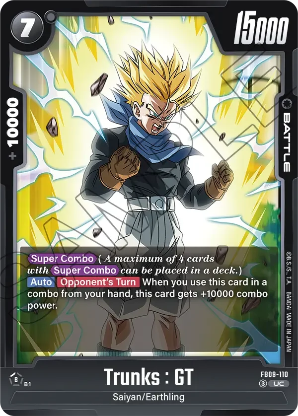 Trunks : GT, Dual Evolution FB09-110